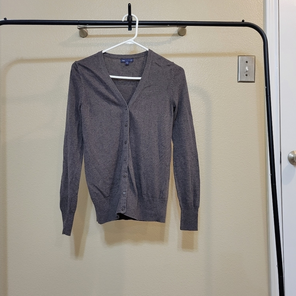 Gap Women's Classic Button down Brown Cardigan size XS
